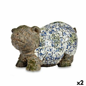 Figure décorative de jardin Ibergarden ZD18061 Polyrésine Cochon 20,5 x 26 x 47 cm (2 Unités): Plus de 300.000 produits de grand