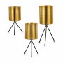 Set de pots de fleurs Noir Doré Métal (6 Unités): Plus de 300.000 produits de grandes marques en vente directe à prix usine sur 