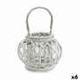 Bougeoir Blanc osier verre 30 x 19 x 25,5 cm (6 Unités): Plus de 300.000 produits de grandes marques en vente directe à prix usi