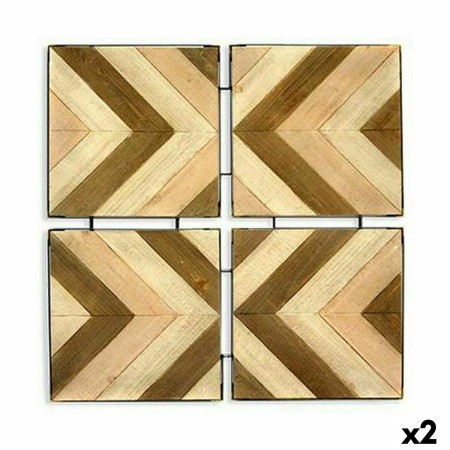 Décoration murale Bafana Marron Beige 3 x 82,5 x 82,5 cm (2 Unités): Plus de 300.000 produits de grandes marques en vente direct