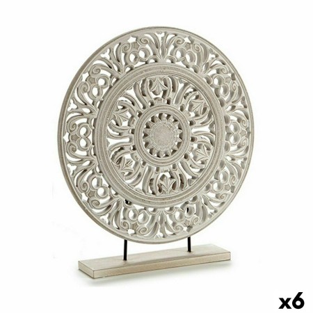 Figurine Décorative Mandala Blanc 7 x 49 x 44 cm (6 Unités): Plus de 300.000 produits de grandes marques en vente directe à prix