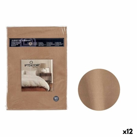Jeu de draps Lit 1 persone Marron (12 Unités): Plus de 300.000 produits de grandes marques en vente directe à prix usine sur cad
