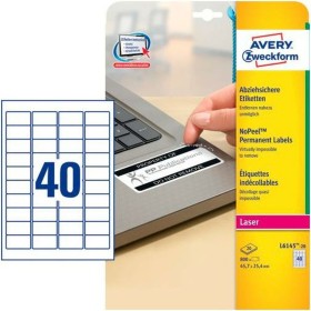 Etiquettes pour Imprimante Avery Blanc 20 Volets 45,7 x 25,4 mm: Plus de 300.000 produits de grandes marques en vente directe 