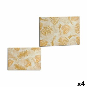 Toile Feuille d'une plante Doré 120 x 80 x 2,5 cm (4 Unités): Plus de 300.000 produits de grandes marques en vente directe à pri