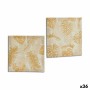 Toile Feuille d'une plante Doré 28 x 28 x 1,5 cm (36 Unités): Plus de 300.000 produits de grandes marques en vente directe à pri
