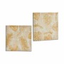 Toile Feuille d'une plante Doré 28 x 28 x 1,5 cm (36 Unités): Plus de 300.000 produits de grandes marques en vente directe à pri