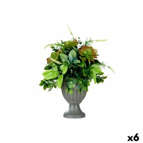Plante décorative Ibergarden XD19-1370 Plastique Verre 25 x 36 x 25 cm (4 Unités): Plus de 300.000 produits de grandes marques e