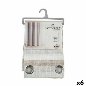 Rideau Rayures Gris foncé 140 x 0,1 x 260 cm (6 Unités): Plus de 300.000 produits de grandes marques en vente directe à prix usi