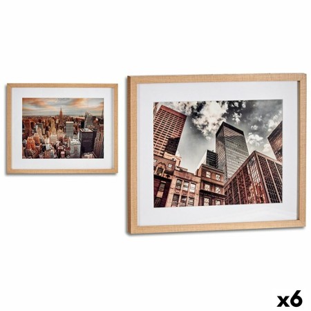 Cadre Bâtiment Bois verre 43 x 3 x 53 cm (6 Unités): Plus de 300.000 produits de grandes marques en vente directe à prix usine s