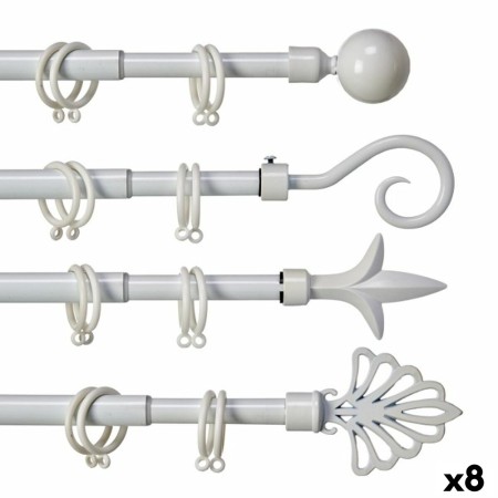 Tringle à Rideau Extensible Blanc Fer 5 x 122 x 5 cm (8 Unités): Plus de 300.000 produits de grandes marques en vente directe à 