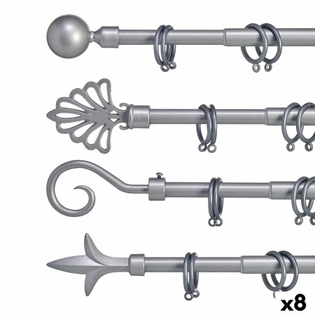 Tringle à Rideau Extensible Argenté Fer 5 x 178 x 5 cm (8 Unités): Plus de 300.000 produits de grandes marques en vente directe 