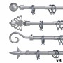 Tringle à Rideau Extensible Argenté Fer 5 x 178 x 5 cm (8 Unités): Plus de 300.000 produits de grandes marques en vente directe 