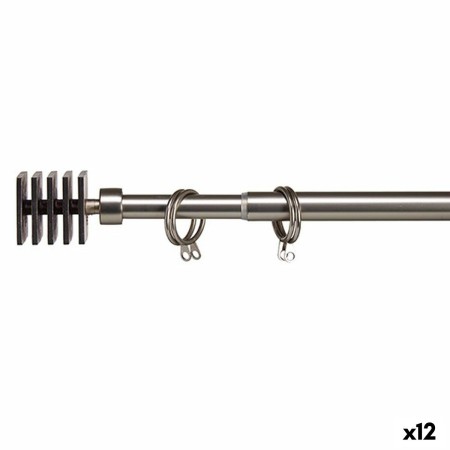 Tringle à Rideau Extensible Carré Argenté Fer 4,5 x 125,5 x 4,5 cm (12 Unités): Plus de 300.000 produits de grandes marques en v