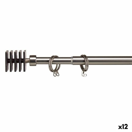 Tringle à Rideau Extensible Carré Argenté Fer 4,5 x 180 x 4,5 cm (12 Unités): Plus de 300.000 produits de grandes marques en ven