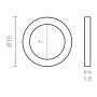 Rondelles EDM 85486 OV02 Laiton Ø 10 mm 10 x 7 x 1,5 mm Ovale Charnières: Plus de 300.000 produits de grandes marques en vente d