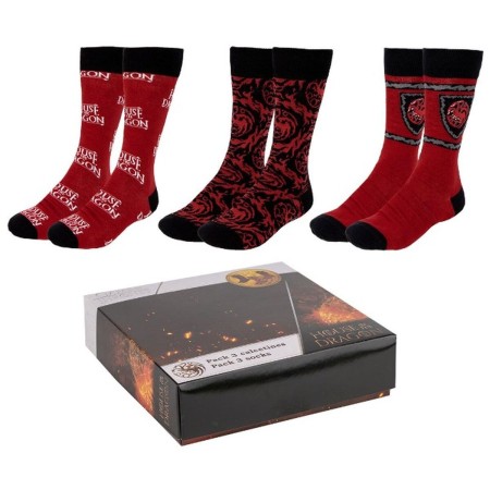Chaussettes House of Dragon 3 Pièces 40-46: Plus de 300.000 produits de grandes marques en vente directe à prix usine sur cadeau
