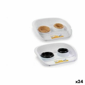 Mangeoir pour animaux Stefanplast Double Plastique 34 x 11 x 46,5 cm (24 Unités): Plus de 300.000 produits de grandes marques en