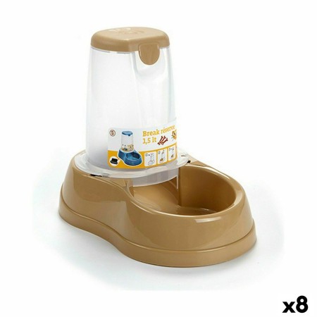 Mangeoire pour chiens Stefanplast Beige Plastique 1,5 L 18,5 x 22,5 x 29 cm (8 Unités): Plus de 300.000 produits de grandes marq