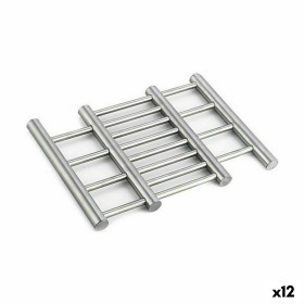 Dessous de plat Kinvara W6357A Argenté Acier inoxydable 23 x 2 x 20 cm Extensible (12 Unités): Plus de 300.000 produits de grand