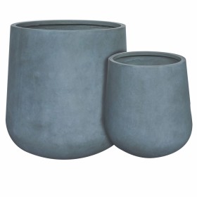Set de pots de fleurs Samos Gris 60 x 60 x 60 cm (2 Unités): Plus de 300.000 produits de grandes marques en vente directe à prix