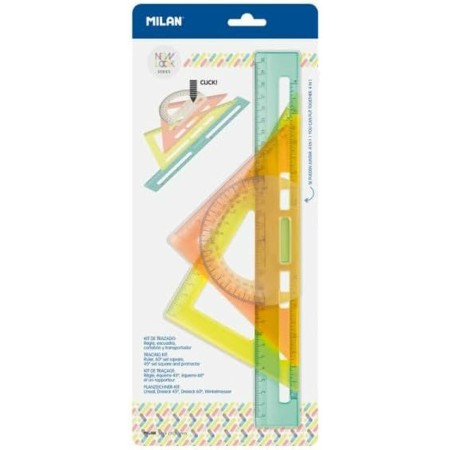 jeu de règles Milan New Look Translucide (4 Pièces): Plus de 300.000 produits de grandes marques en vente directe à prix usine s
