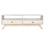 Meubles de télévision DKD Home Decor Blanc Naturel Bois de manguier 130 x 40 x 45 cm: Plus de 300.000 produits de grandes marque