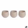 Set de pots Ibergarden ES0101214S3 Taupe Plastique 8 x 8 x 7 cm (8 Unités): Plus de 300.000 produits de grandes marques en vente