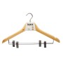 Jeu de porte-manteaux Kipit 29100195 Marron Argenté Bois Métal 44,5 x 1,5 x 24,5 cm Pinces de serrage (24 Unités): Plus de 300.0