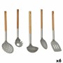 Ensemble d'ustensiles de cuisine Kinvara KT166095-S5 5 Gris Acier inoxydable Bois d'acacia (6 Unités): Plus de 300.000 produits 