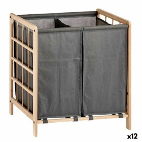 Panier à linge Kipit XJL146354H Marron Gris Bois 30 L x 2 33 x 60 x 59,5 cm (12 Unités): Plus de 300.000 produits de grandes mar