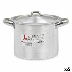 Marmite avec couvercle Kinvara 100031 Argenté Aluminium 23,5 x 15 x 18 cm (6 Unités): Plus de 300.000 produits de grandes marque