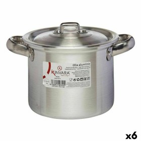 Marmite avec couvercle Kinvara 100030 Argenté Aluminium Ø 14 cm (6 Unités): Plus de 300.000 produits de grandes marques en vente