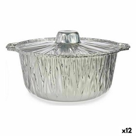 Ensemble de plats pour la cuisine Kinvara 66106 Aluminium 29 x 26 x 12 cm Jetable Avec couvercle Casserole (12 Unités): Plus de 