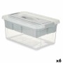 Boîte Multiusage Kipit 02 1311 Gris Transparent Plastique 9 L 35,5 x 17 x 23,5 cm (6 Unités): Plus de 300.000 produits de grande