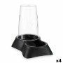 Mangeoir pour animaux Distributeur Noir polypropylène 3,5 L 21,5 x 32,5 x 32,5 cm (4 Unités): Plus de 300.000 produits de grande