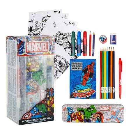 Kit fourniture scolaire Marvel 16 Pièces Rouge: Plus de 300.000 produits de grandes marques en vente directe à prix usine sur ca