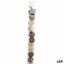 Boule Décorative Blanc Marron Noir Naturel (24 Unités): Plus de 300.000 produits de grandes marques en vente directe à prix usin
