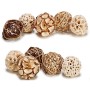 Boule Décorative Blanc Marron Noir Naturel (24 Unités): Plus de 300.000 produits de grandes marques en vente directe à prix usin