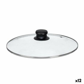 Couvercle pour marmite Kinvara CN-SW1304-26CM Transparent Argenté Verre 26 cm (12 Unités): Plus de 300.000 produits de grandes m