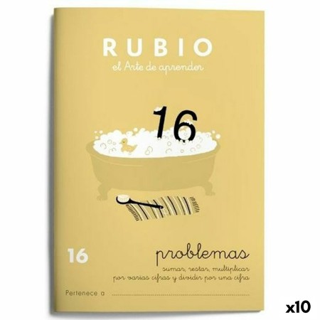 Cahier de maths Rubio Nº 16 A5 Espagnol 20 Volets (10 Unités): Plus de 300.000 produits de grandes marques en vente directe à pr