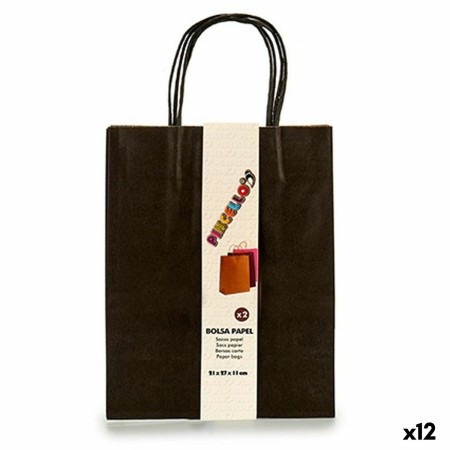 Ensemble de Sacs Pincello 1703690 Noir 11 x 36 x 21 cm Papier (12 Unités): Plus de 300.000 produits de grandes marques en vente 