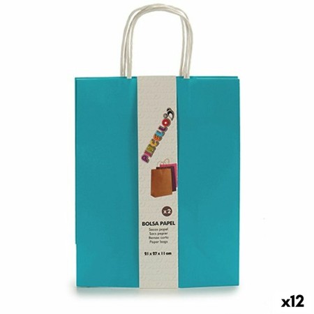 Ensemble de Sacs Pincello 1703696 Bleu 11 x 36 x 21 cm Papier (12 Unités): Plus de 300.000 produits de grandes marques en vente 