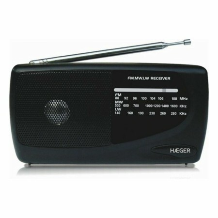 Radio AM/FM Haeger PR-TRI.002A Noir: Plus de 300.000 produits de grandes marques en vente directe à prix usine sur cadeaufou.com