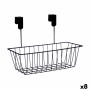 Corbeille pour étagère de cuisine Kinvara W6692P PDQ Noir Fer 28 x 12 x 9 cm (8 Unités): Plus de 300.000 produits de grandes mar