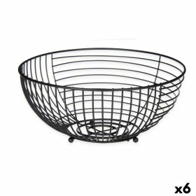 Coupe à fruits Kinvara W7728-1P Noir Métal 28 x 12 x 28 cm (6 Unités): Plus de 300.000 produits de grandes marques en vente dire