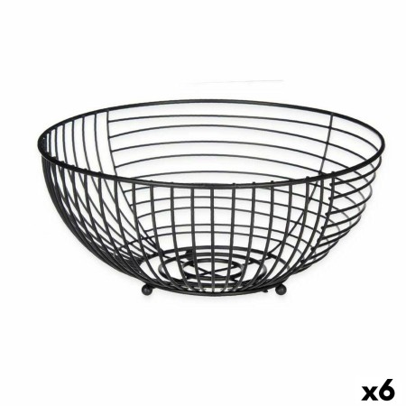 Coupe à fruits Kinvara W7728-1P Noir Métal 28 x 12 x 28 cm (6 Unités): Plus de 300.000 produits de grandes marques en vente dire