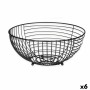 Coupe à fruits Kinvara W7728-1P Noir Métal 28 x 12 x 28 cm (6 Unités): Plus de 300.000 produits de grandes marques en vente dire