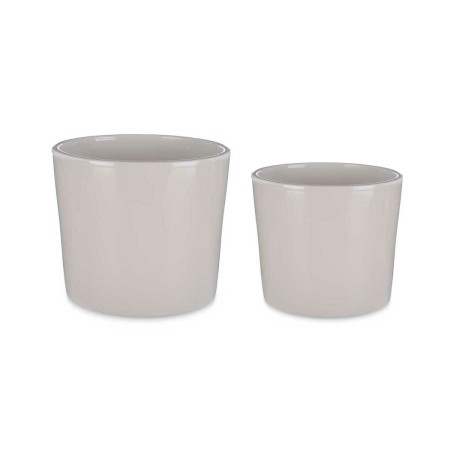 Set de pots Ibergarden CILINDRO-22-27-G Gris Argile Ø 22 cm Ø 27 cm 22 x 22 x 19 cm 27 x 27 x 23 cm 2 Pièces: Plus de 300.000 pr