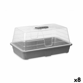 Serre Ibergarden FYT2058102 Gris Transparent Plastique 38,4 x 17,5 x 24,7 cm (8 Unités): Plus de 300.000 produits de grandes mar