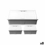 Lot de serres Ibergarden FYT3081032 Gris Transparent Plastique (8 Unités): Plus de 300.000 produits de grandes marques en vente 